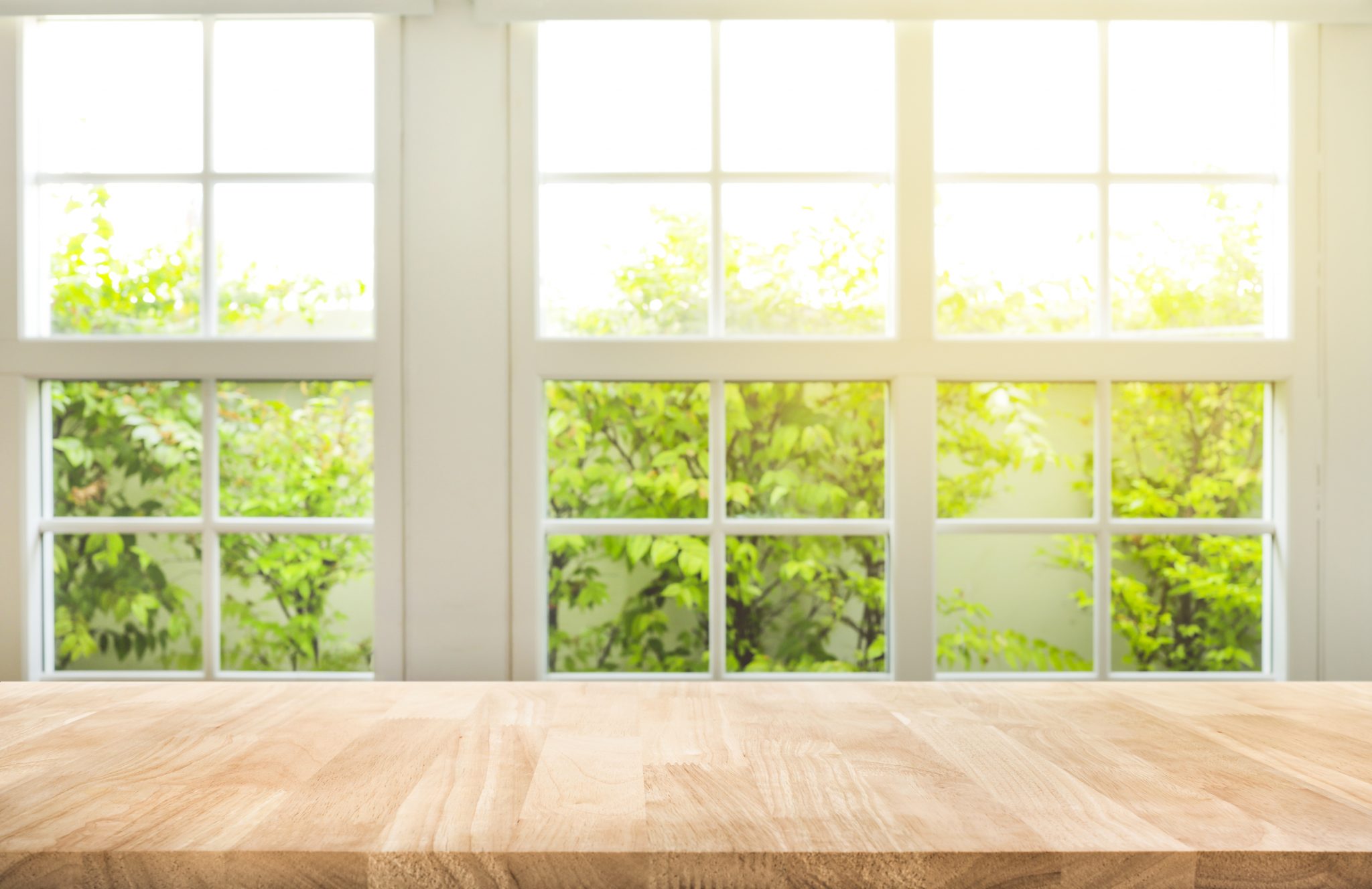 Counter top double glazed windows